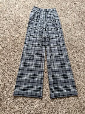 Something Navy Plaid Pants